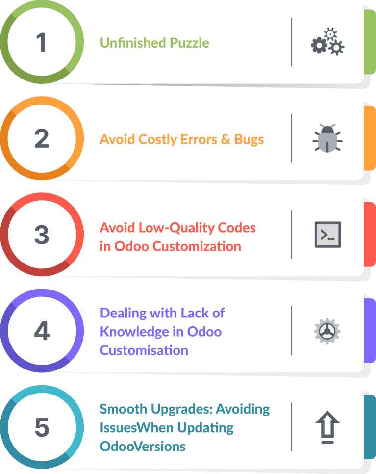 Why do customizations in Odoo fail?