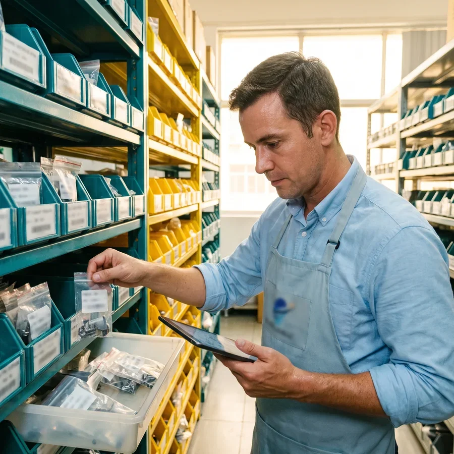 Serial tracked parts and seal kits in MRO inventory