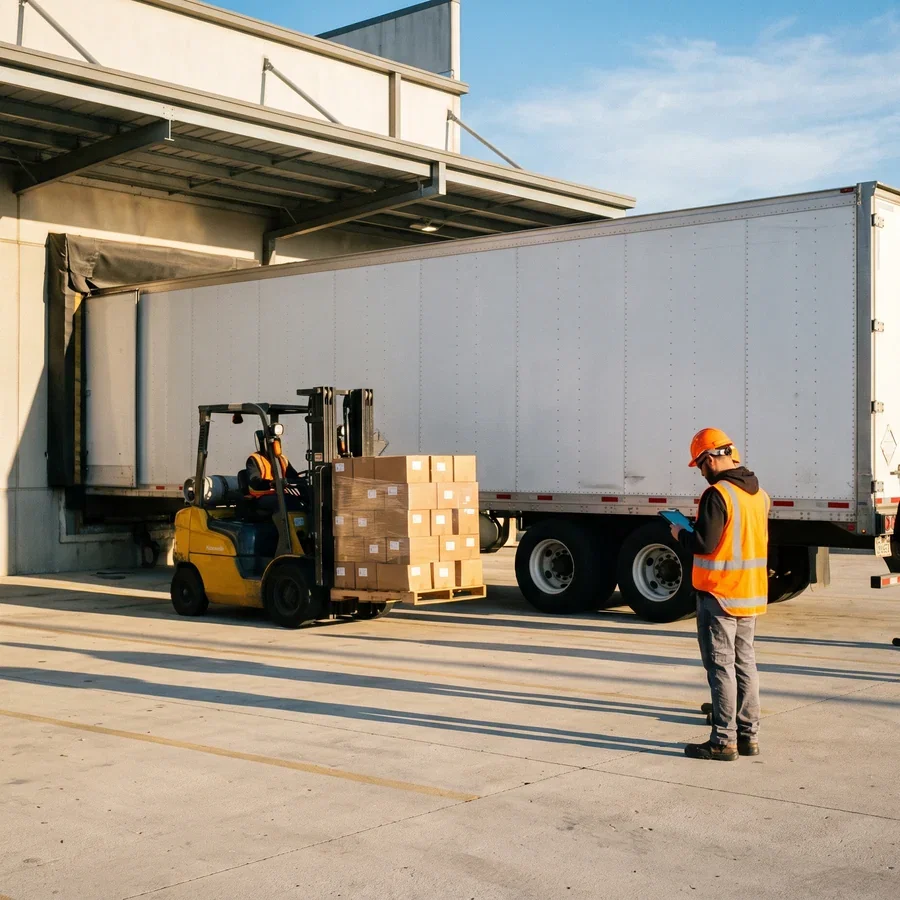 Terminal screen where the next job is picked up and released