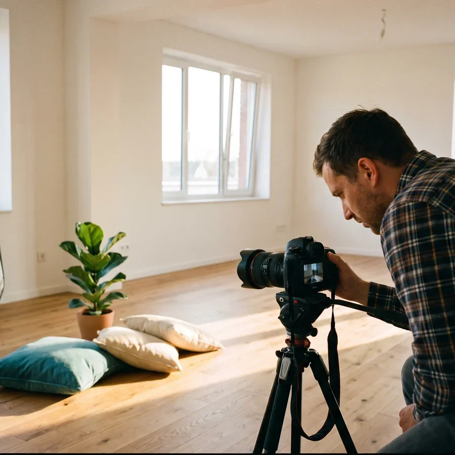 Property listing record with unit photos, specifications and availability